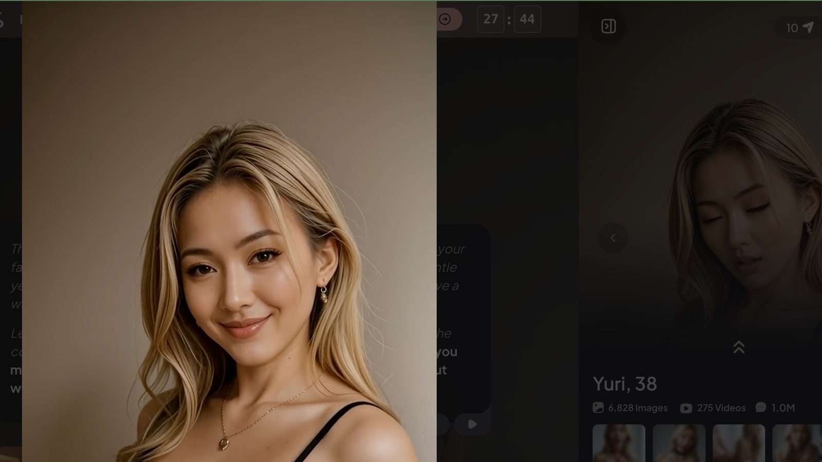 Dream Companion portrait of Yuri, 38, in the profile viewer